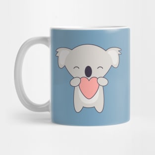 Kawaii Cute Koala Bear with heart Mug